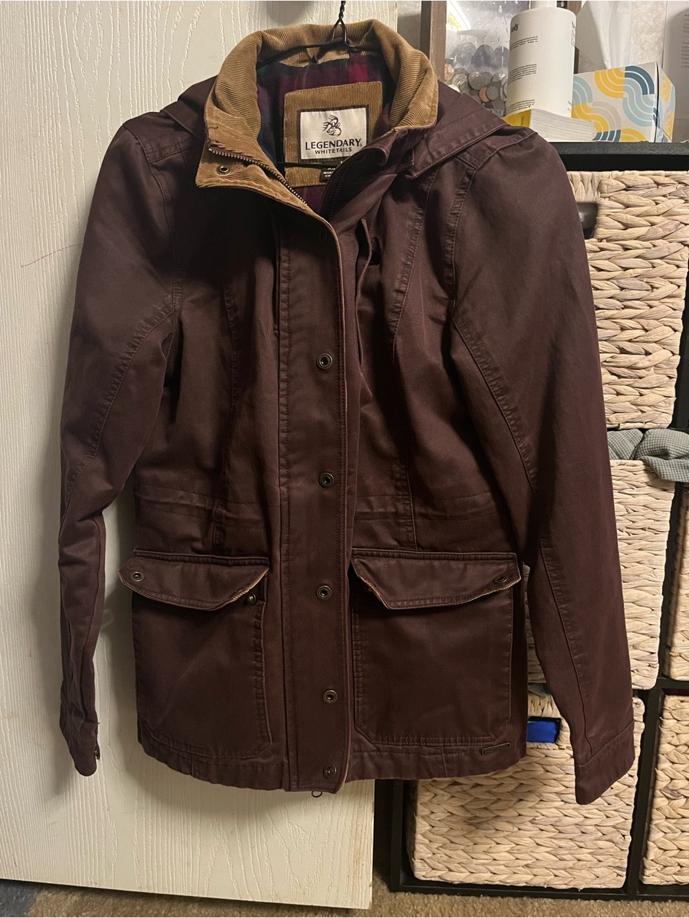Legendary Whitetails Women's Burgundy Hooded Utility Jacket